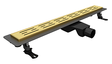 Трап для душа RGW Drain Leo-30Gb 40 см брашированное золото 60213040-06