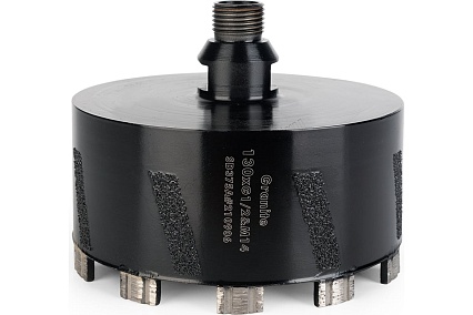 Сверло турбо-сегментное Brazed 1/2", M14, 130 мм, 50 мм TECH-NICK 001.600.9576