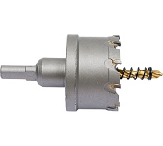 Коронка твердосплавная с центрирующим сверлом по металлу 51 мм Vertextools 1819-51