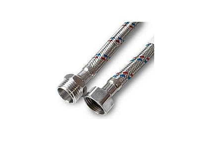 Подводка для воды Damento с нержавеющим оплетением, 1/2 г/ш, 80 см 8478