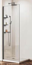 Душевая перегородка Vincea Walk-In VSW-1HWS120CLGM 120x200 вороненая сталь, прозрачное
