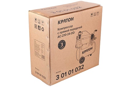 Компрессор с прямой передачей Кратон AC-210-24-DD 3 01 01 032