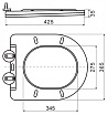 Крышка-сиденье Belbagno Colorato BB062SC-GR, с микролифтом, матовый серый