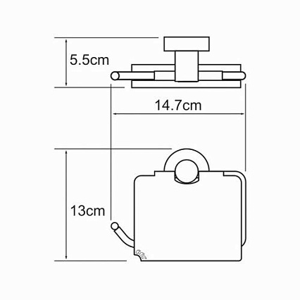 Держатель туалетной бумаги WasserKRAFT Isen K-4025