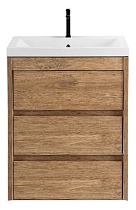 Тумба с раковиной Art&Max Family-M 58 см, 3 ящика, Harbor Golden