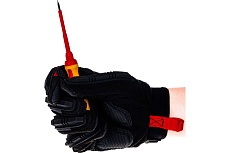 Отвертка Kraftool Expert 250083-2.5-075 высоковольтная Cr-Mo-V стержень двухкомпонентная маслобензостойкая рукоятка SL 2.5x75 мм