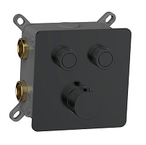 Смеситель для душа AQUAme AQM8811MB термостат, черный матовый