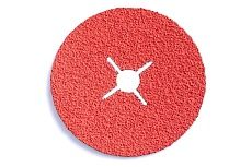 Фибровый шлифовальный круг CR5229 125х22 мм, керамика, P50, 10 шт Interflex 3024502501-10