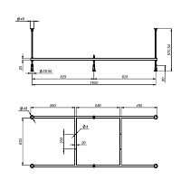 Каркас Am.Pm X-Joy W00A-175-075W-R 175x75 см