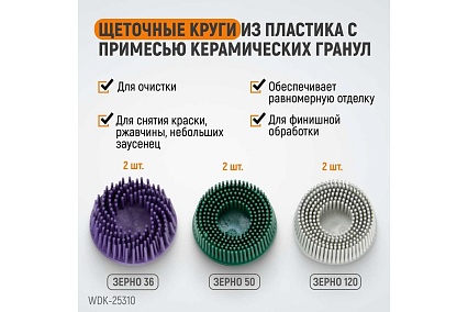 Пневматическая шлифовальная машинка Wiederkraft 50 мм, 18000 Об/мин, 380 Вт WDK-25310