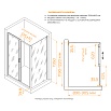 Душевой уголок RGW Classic CL-133B (CL-13B + Z-03B) 120x90 Cora, черный 060913329-44