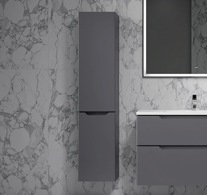 Шкаф пенал AQUAme S3 33 см антрацит AQM9003WH