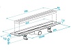 Душевой лоток Plast Brno SZE2390 390 мм с решеткой