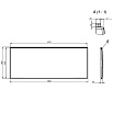Фронтальная панель Am.Pm X-Joy W94A-140-070W-P 140 см
