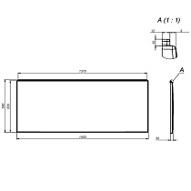 Фронтальная панель Am.Pm X-Joy W94A-140-070W-P 140 см