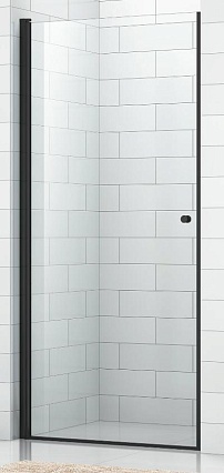 Душевая дверь Cezares ECO-O-B-1-90-C-NERO 90x190 прозрачная