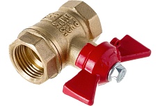 Латунный шаровой кран для воды Valfex OPTIMA 1/2&quot; ВР/ВР ручка-бабочка 11Б27фт1М VF.217.L0B1.012.Bir