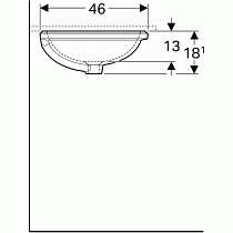 Раковина Geberit VariForm 50 см 500.752.01.2