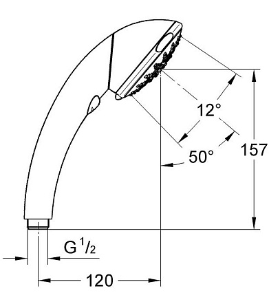 Душевая лейка Grohe Movario Five 28393000