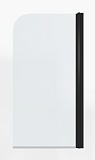 Шторка для ванны Timo TCM-80/03C-6 80x140 прозрачное, черный