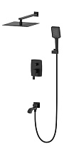 Душевой набор Wonzon&Woghand Flex WW-88939072-MB черный матовый