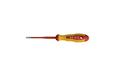 Двухкомпонентная шлицевая отвертка HAUPA VDE 4х100 мм SL 1x4, серия Slim 102917