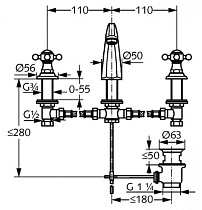 Смеситель для раковины Kludi Adlon 510434520