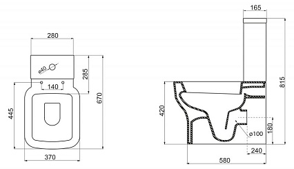 Бачок для унитаза BelBagno Vaso BB127T