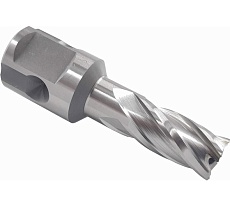 Сверло корончатое Буревестник 14x30 мм, HSS, Universal / Weldon 19 B023626