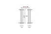 Радиатор Zehnder STOCK Charleston 3180/10 №1270, 3/4 RAL 9217