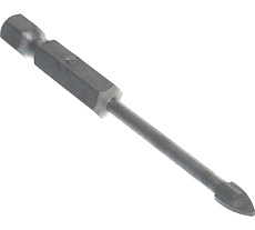 Сверло по керамограниту и керамической плитке (4 мм; 2 грани) Hardcore 150004