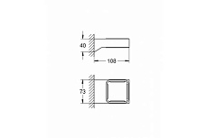 Держатель Grohe Selection Cube 40865000