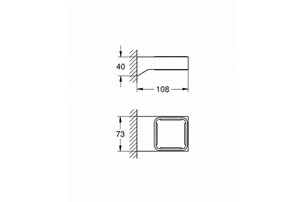 Держатель Grohe Selection Cube 40865000