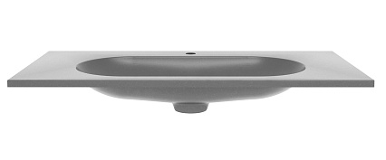 Раковина Vincea VCB-4H100G 100 см кварц, серый шелк