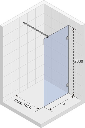 Душевая перегородка Riho Scandic NXT X400 110x200 черный G001116121