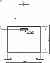 Поддон для душа Ideal Standart Ultra Flat New 100x80, белый глянцевый