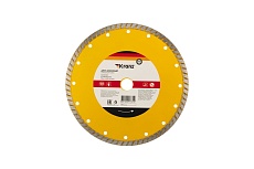 Диск алмазный отрезной Турбо (230x22.2x2.8x10 мм) Kranz KR-90-0125