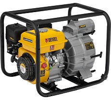 Мотопомпа бензиновая для грязной воды Denzel PX-80D7, 7 л.с., 3&quot;, 1300 л/мин, глуб 8 м, напор 30 м 99206