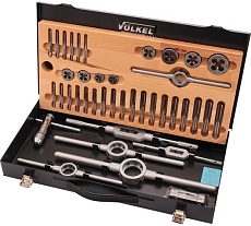 Набор метчиков и плашек VOLKEL M5-M12 HSS-G 40пр V48004