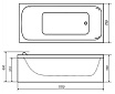 Акриловая ванна Тритон Стандарт 170х75 см