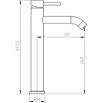 Смеситель для раковины Aquanet Steel AF210-11S сталь