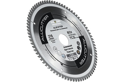 Диск пильный по алюминию, пластику Alucutter 216x30 мм, Z=80 TCG Diamond Industrial DIDA216Z80