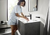 Смеситель для раковины Hansgrohe Finoris 100 76010670 с донным клапаном, матовый черный