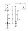 Душевая стойка Wonzon&Woghand Retro WW-B3041-MW термостат, белый матовый