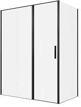 Душевой уголок Allen Brau Priority 160x90 3.31039.BBA + 3.31045.BBA, прозрачный, черный браш