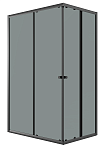Душевой уголок Niagara Eco NG-1129-14QT 120x90 стекло тонированное, черный