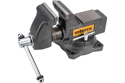 Поворотные слесарные тиски Inforce 115 мм 05-23-09