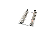 Коллекторная группа Uni-Fitt 1х3/4, 8 выходов, с регулировочными и термостатическими вентилями, нерж. сталь 451I4308