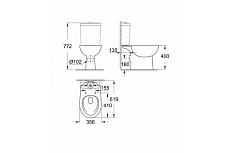 Чаша для унитаза Grohe Bau Ceramic 39349000