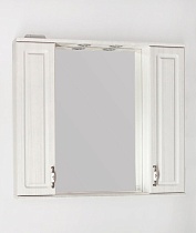 Зеркальный шкаф Style Line Олеандр-2 90 см рельеф пастель
